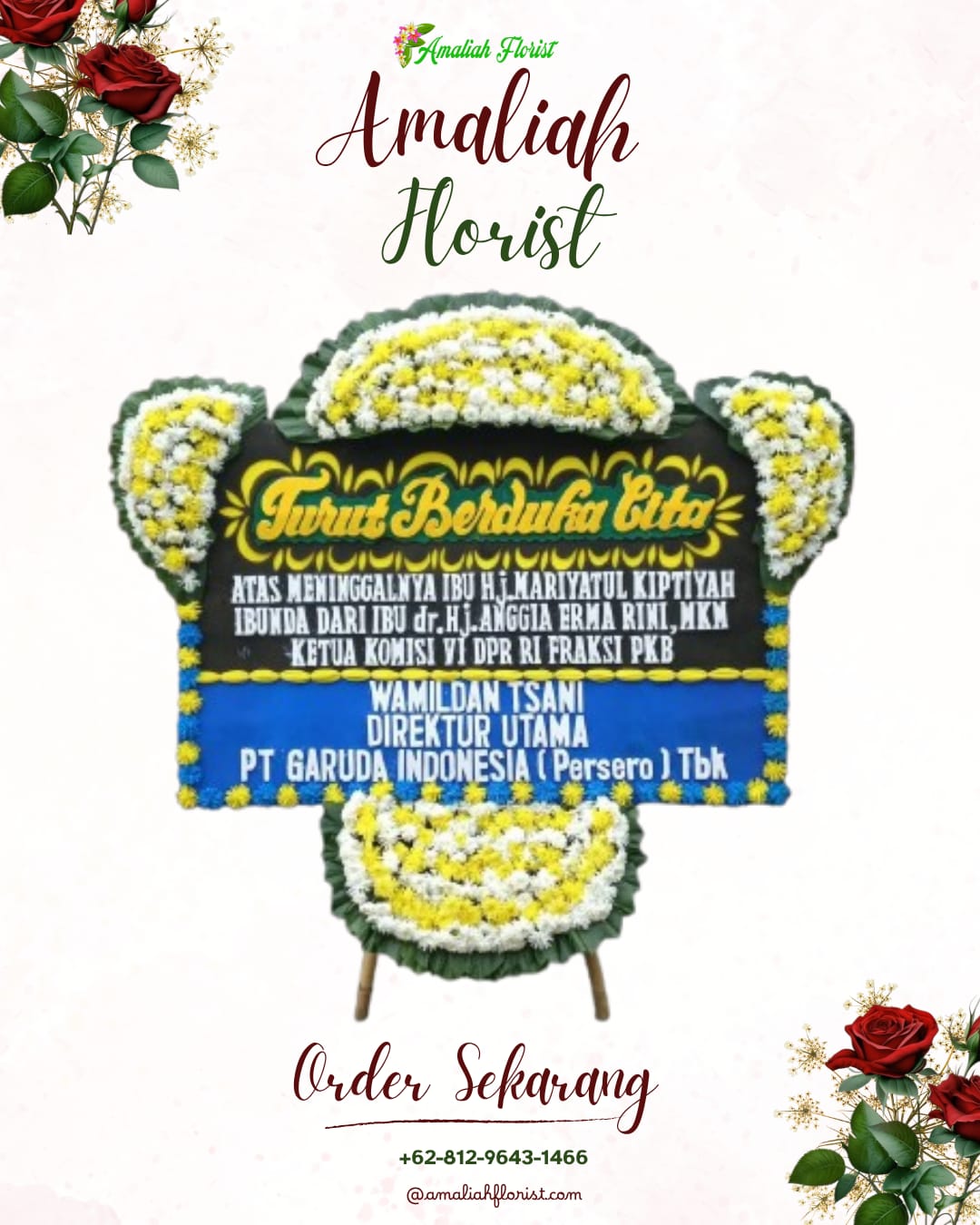 Papan Bunga Duka Kromengan